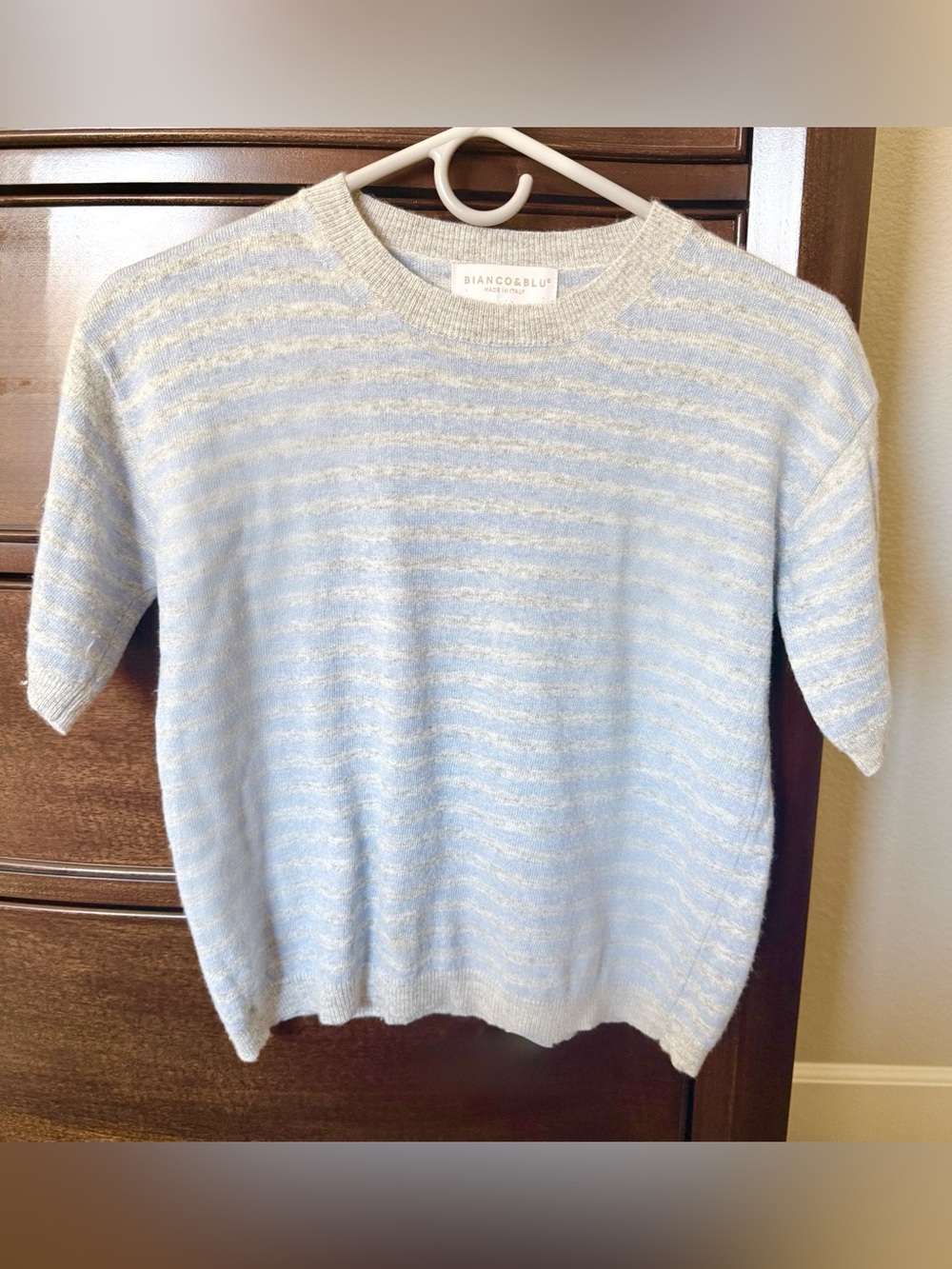 Cashmere blend short sleeve Sweater